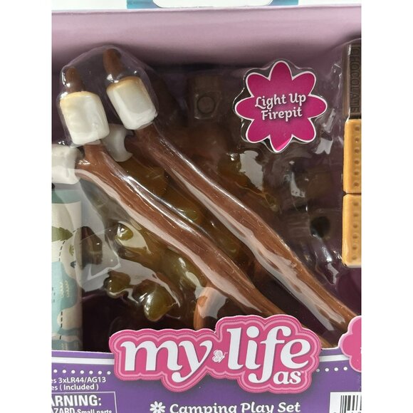 My Life As Light Up Fire Camping Set For 18-inch Doll 11 Piece Playset - Picture 10 of 10
